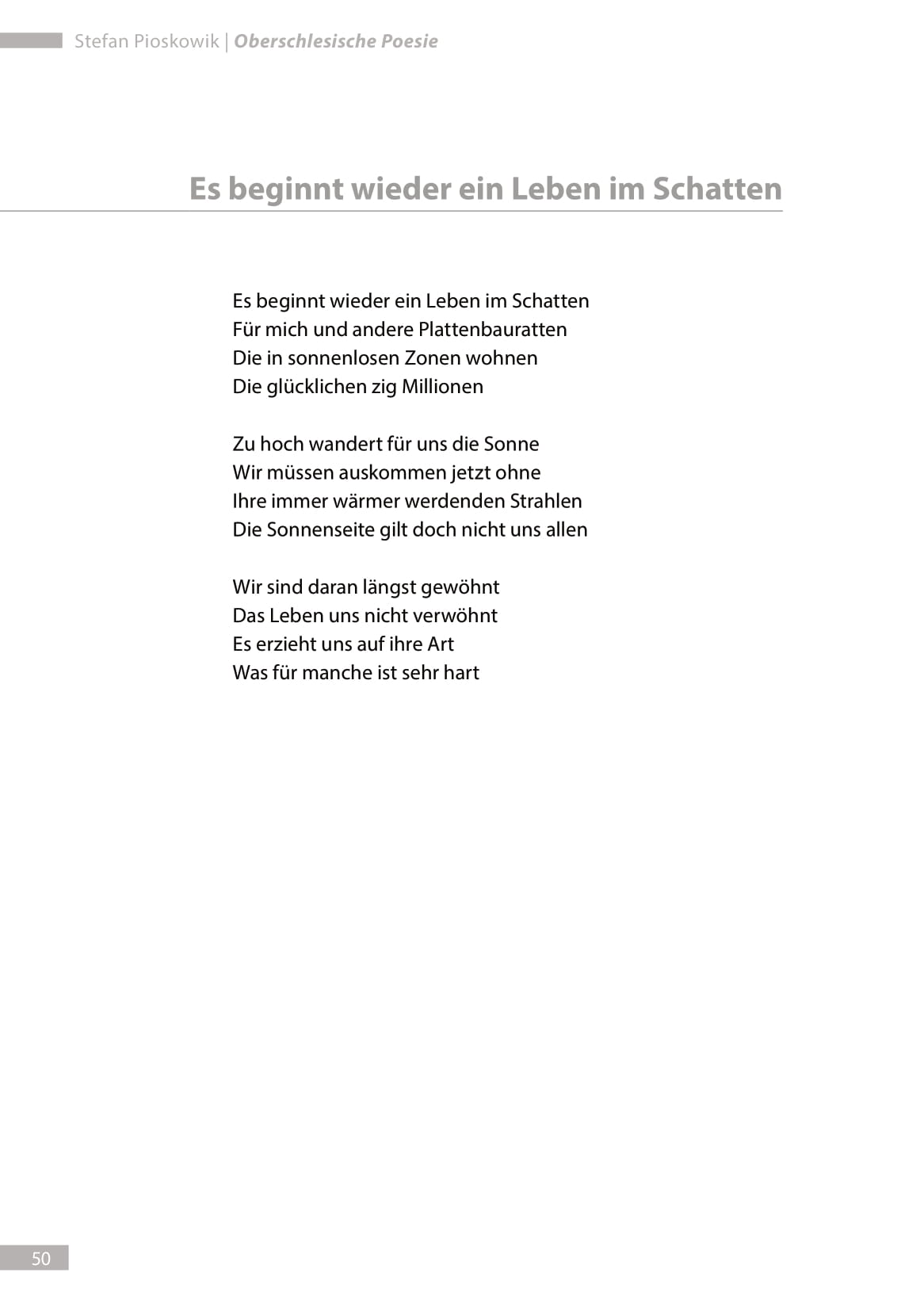 Pioskowik Oberschlesische Poesie 1 1