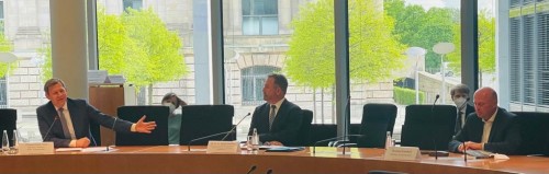 Berlin, 17. Mai 2021. Sitzung des Unterausschusses Auswärtige Kultur- und Bildungspolitik im deutschen Bundestag / Berlin, 17 maja 2021. Posiedzenie Departamentu ds. zagranicznej polityki kulturalnej i oświatowej w niemieckim Bundestagu. 
