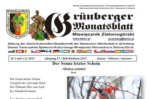 Nowy Gr&uuml;neberger Monatsblatt (Styczeń-Luty 2017)