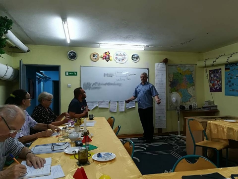 Spotkanie przewodniczących stowarzyszeń; Grudziadza, Lasina, Lidzbarka i Nowego Miasta Lubawskiego z Przewodniczącym Zarządu VdG Bernardem Gaida