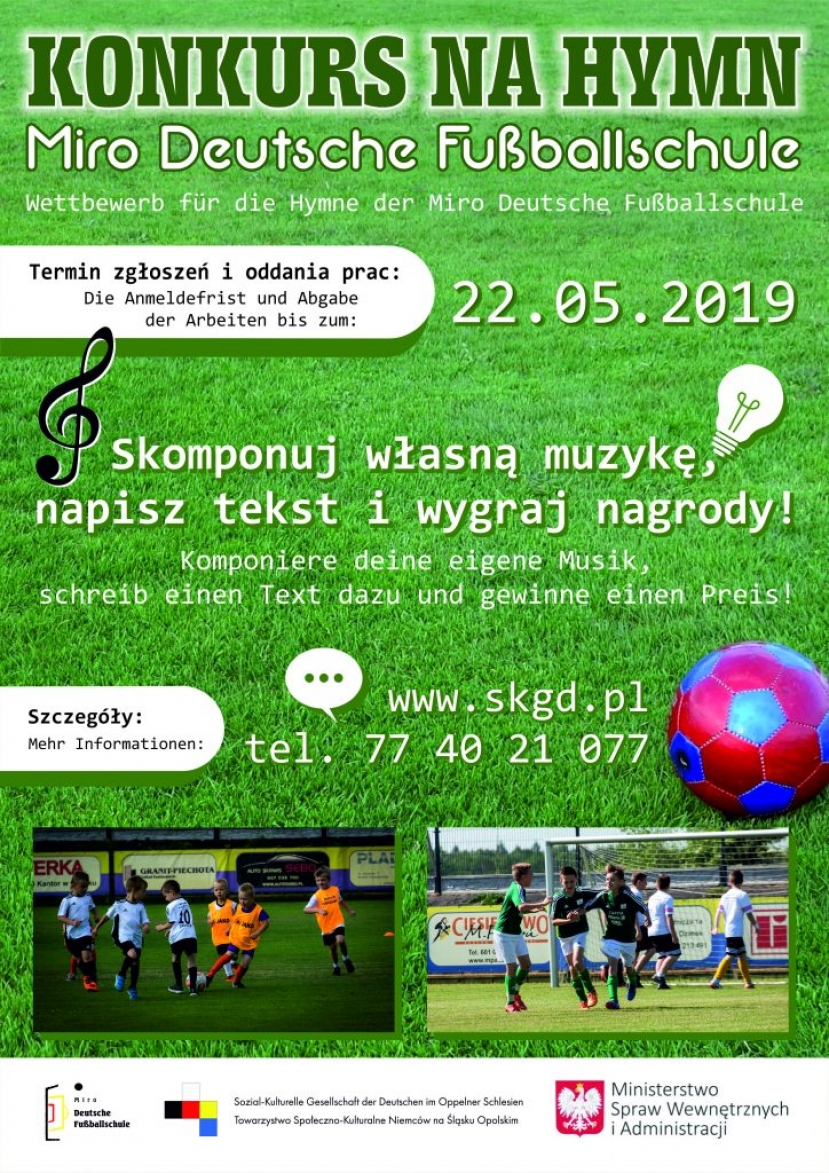 KOMPONIERE EINE HYMNE DER MIRO DEUTSCHEN FUßBALLSCHULE