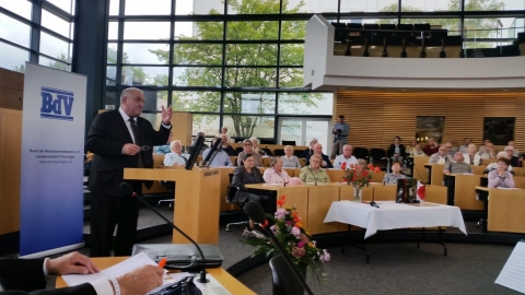 Festveranstaltung anlässlich 25. Jubiläum des Freundschaftsvertrages zwischen dem BdV und VdG im Thüringer Landtag