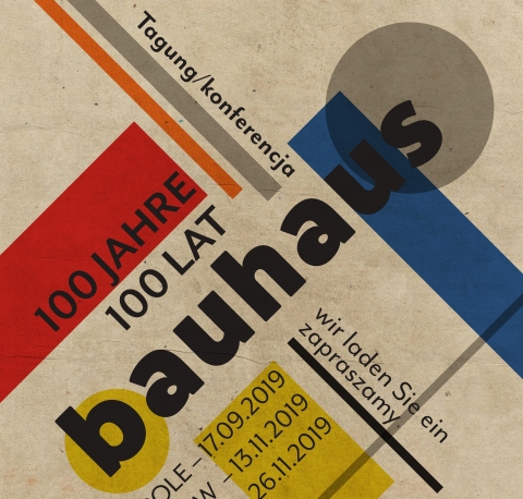 Zaproszenie na kolejne konferencje "100 lat Bauhausu"