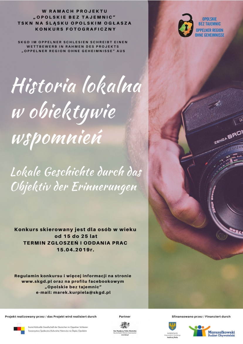 KONKURS FOTOGRAFICZNY „HISTORIA LOKALNA W OBIEKTYWIE WSPOMNIEŃ”