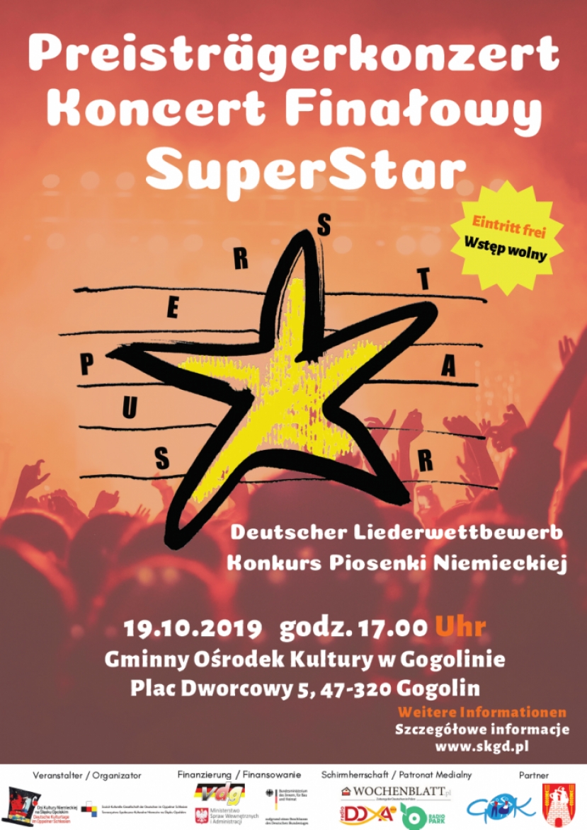 Preisträgerkonzert des deutschen Liederwettbewerbs SuperStar