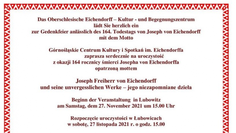 Konzert: Joseph von Eichendorff und seine unvergesslichen Werke