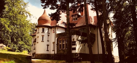 Die Villa Wiesenstein in Agnetendorf im Riesengebirge. Das Haus von Gerhart Hauptmann