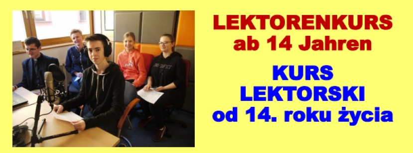 Kurs lektorski: 15-17 listopada (piątek – sobota – niedziela) 2019 r.