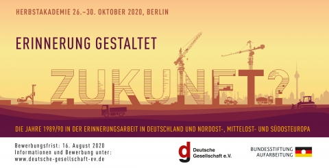 Herbstakademie vom 26. - 30. Oktober 2020 in Berlin f&uuml;r 20 Student*innen