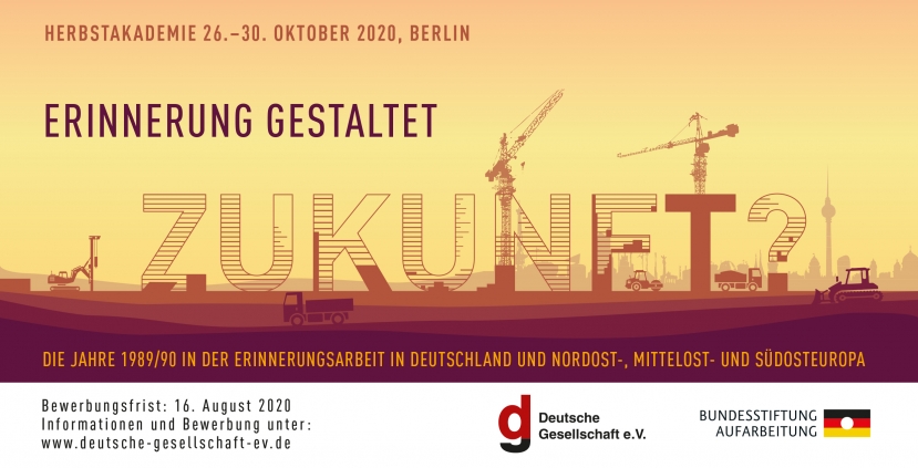 Herbstakademie vom 26. - 30. Oktober 2020 in Berlin für 20 Student*innen