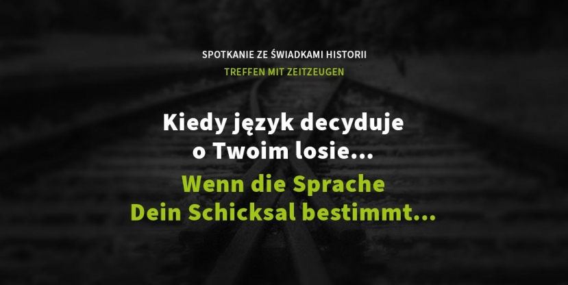 Zaproszenie na spotkanie ze świadkami czasu