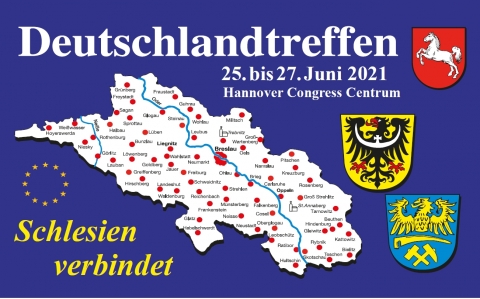 Deutschlandstreffen der Schlesier 25.-27. Juni 2021 im Kongresszentrum Hannover