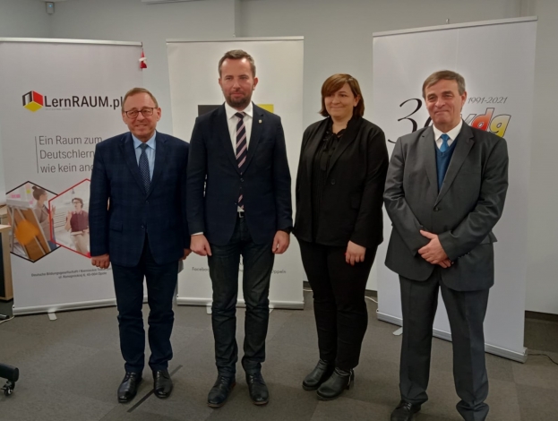 Von links / od lewej: Ryszard Galla, Rafał bartek, Agnieszka Kała, Bernard Gaida. Foto: VdG