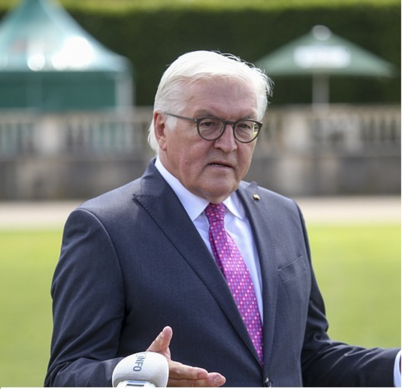 Prezydent Republiki Federalnej Niemiec Frank-Walter Steinmeier spotyka się z delegacją mniejszości niemieckiej